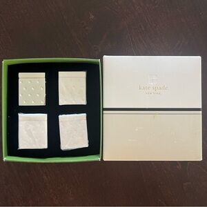 NEW!! Kate Spade New York Silverplate 2 Pair Mini S & P Boxed Set by LENOX